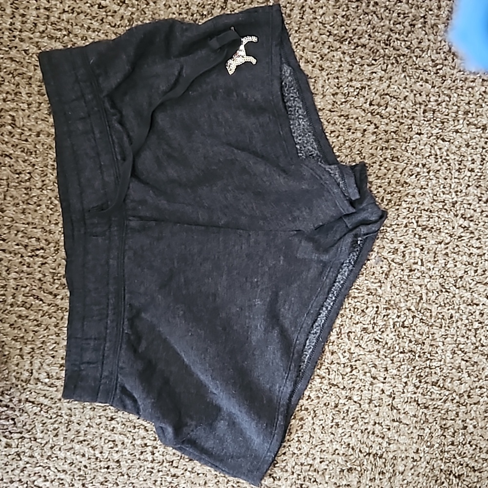 Grey bling Pink shorts